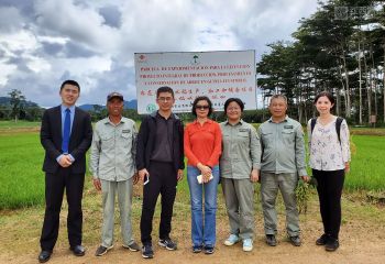 合作局考察團到示范農(nóng)場視察指導工作